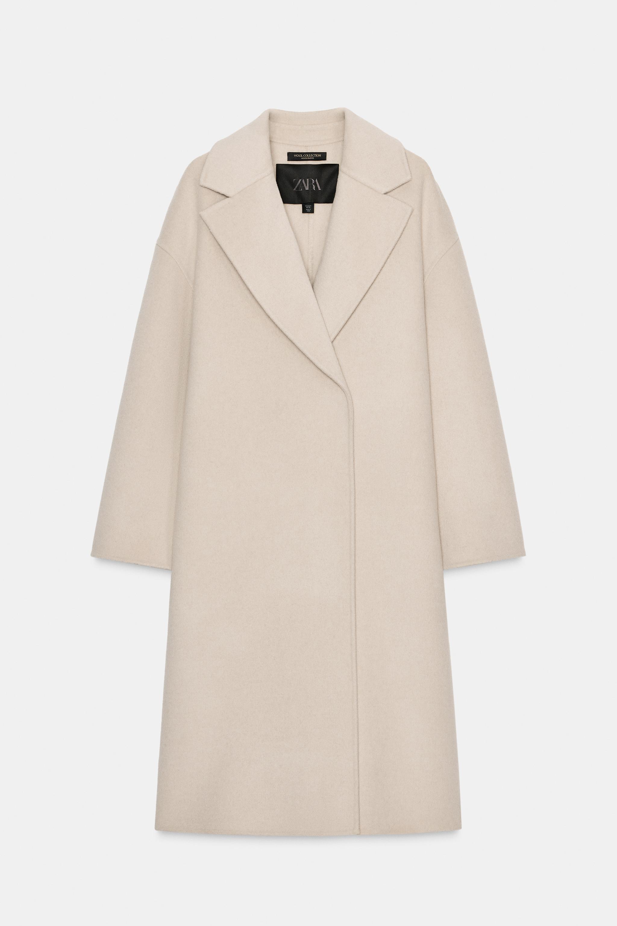 OVERSIZED WOOL BLEND SCARF COAT ZW COLLECTION